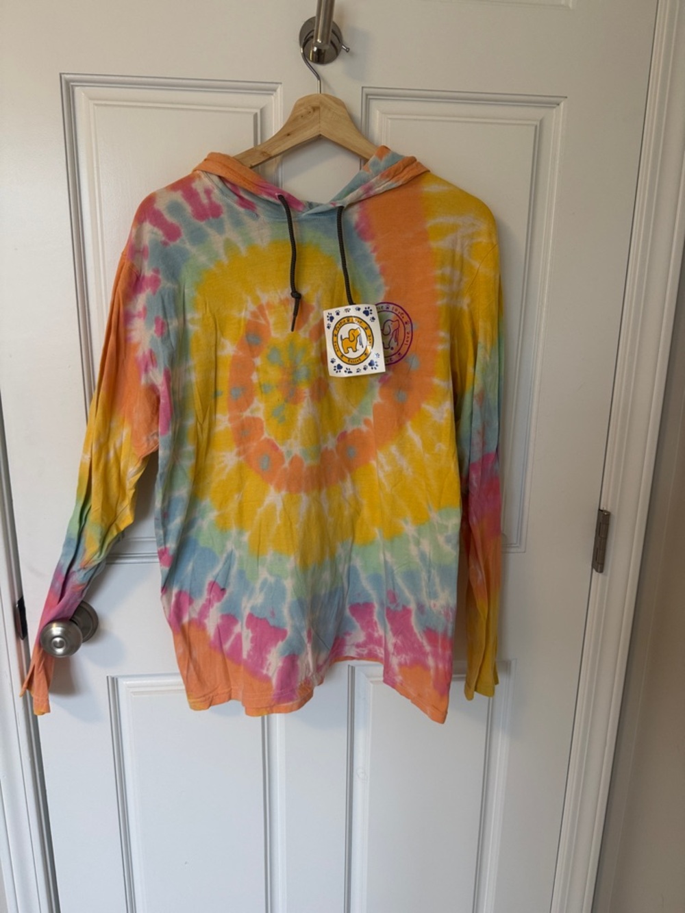 Puppie Love Tie-Dye Pullover Hoodie Tshirt